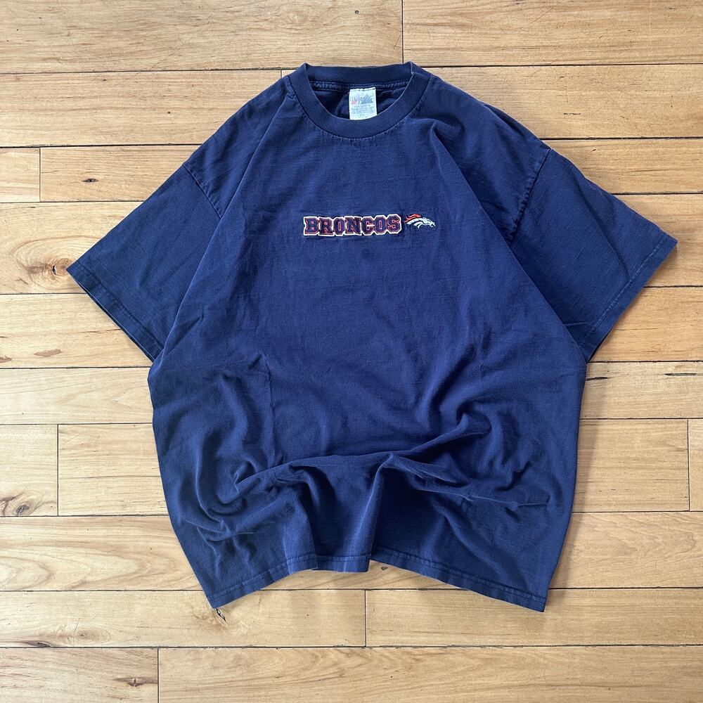 XXL Vintage Navy Denver Broncos Tee